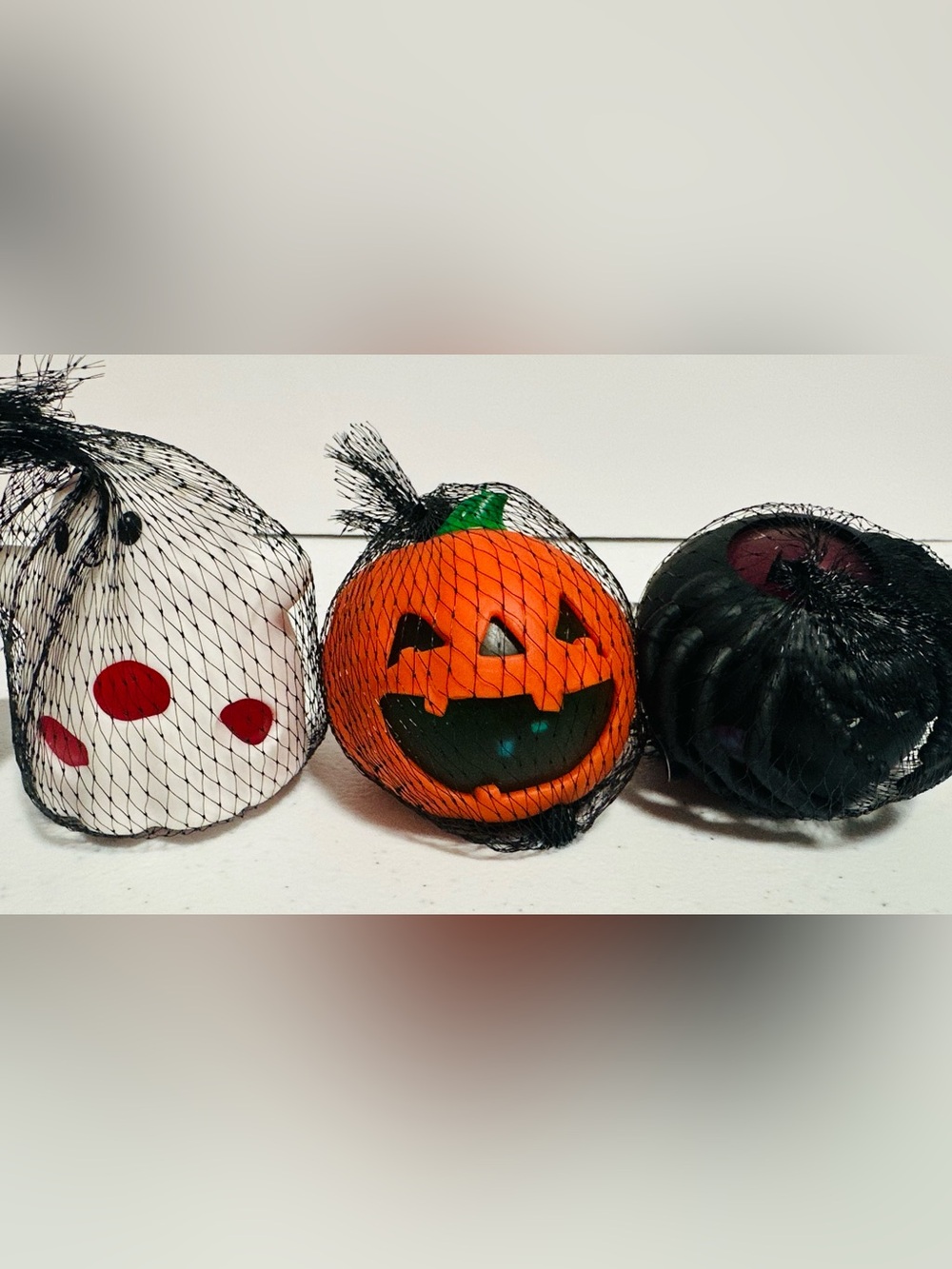 Set of 3 Fun Halloween squishes!!! Pumpkin, Ghost, and Spider